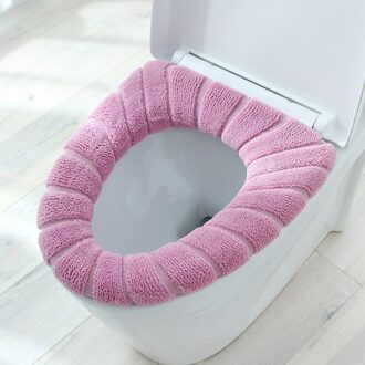 Universele O-Vormige Toiletbril Waterdicht Wc Ring Dikker In Winter Pluche Warm Pad Vier Seizoenen Universele Waterdichte Wc A2