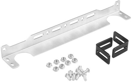 Universele Oliekoeler Montagebeugel Kit Aluminium 2Mm Dikte Zilver 340Mm