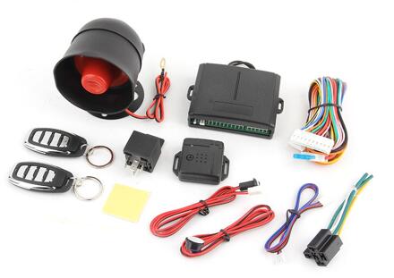 Universele One-Way Auto Alarm Voertuig Systeem Beveiliging Systeem Keyless Entry Sirene Met 2 Afstandsbediening Inbreker