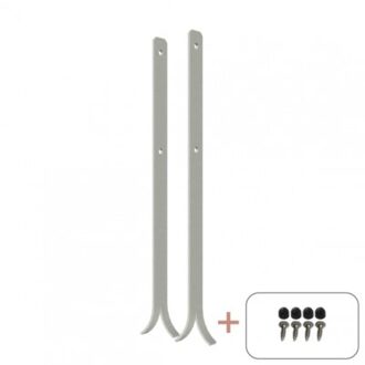 Universele Paal Ankers Beton 4 x 60 CM Black