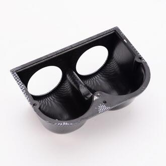 UNIVERSELE PIJLER DASH PANEL TRIM MOUNT CARBON LOOK DUAL GAUGE POD HOUDER