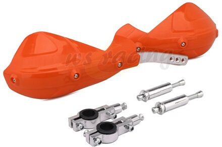 Universele Plastic HandGuards Hand Guards Borstel Bar Voor EXC SX EXCF XCFW SXF MX SXS XC XCW XCF 250 350 450 525 530 Pit Dirt Bike Oranje