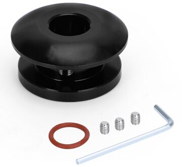 Universele Pookknop Stopper Shifting Hoofd Limiter Vaste Basis Gear Hoofd Gesp Aluminium Auto Pookknop Limiter PQY-SKA93 zwart