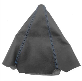 Universele Pu Leather Gear Shift Gaiter Automobiel Shifter Lever Boot Stofkap Auto Styling Accessoires Pookknop Blauw