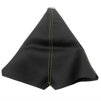 Universele Pu Leather Gear Shift Gaiter Automobiel Shifter Lever Boot Stofkap Auto Styling Accessoires Pookknop geel
