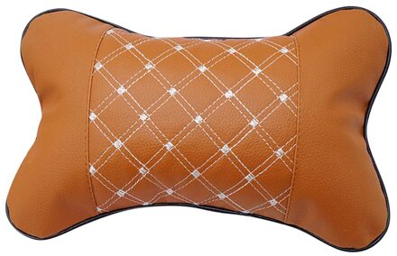 Universele PU Lederen Auto Seat Cover Pad Kussen voor kia rio 3 chrysler 300c alfa romeo 159 geely atlas volvo v50 ford mondeo mk4 oranje wit lijn