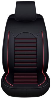 Universele PU Lederen Auto Seat Cover Pad Kussen voor kia rio 3 chrysler 300c alfa romeo 159 geely atlas volvo v50 ford mondeo mk4 zwart en rood