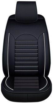 Universele PU Lederen Auto Seat Cover Pad Kussen voor kia rio 3 chrysler 300c alfa romeo 159 geely atlas volvo v50 ford mondeo mk4 zwart en wit