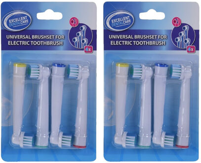 Universele ronde opzetborstels - 12x - voor elektrische tandenborstel