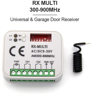 Universele Rx Multi Ontvanger Multi-Frequentie Afstandsbediening Ontvanger Voor Garagedeur Schakelaar 300Mhz-868Mhz Smart home Control 1 stuk