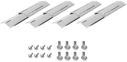 Universele Shield Vervanging Zware Verstelbare Rvs Warmte Plaat Warmte Tent Brander Cover Voor Gas Grill