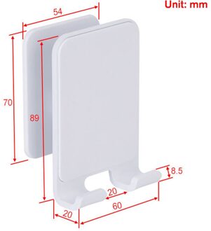 Universele Smartphone Muur Houder Opladen Doos Beugel Standhouder Plank Mount Ondersteuning Voor Mobiele Telefoon Tablet 87 Bestellingen Ivoor