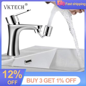 Universele Splash Filter Kraan 720 Graden Roterende Water Outlet Schakelaar Badkamer Wastafel Keuken Tap Water Tap Keukenkraan