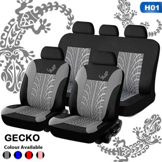 Universele Styling Volledige Set Gecko 3D Band Print Interieur Accessoires Auto Protector Auto Seat Cover Voor Auto Gereedschap H01