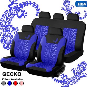 Universele Styling Volledige Set Gecko 3D Band Print Interieur Accessoires Auto Protector Auto Seat Cover Voor Auto Gereedschap H04