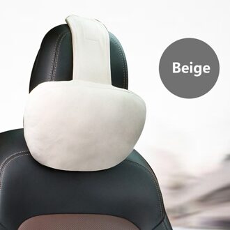 Universele Super Zachte Verstelbare Auto Reizen Hoofdsteun Hoofd Neksteun Kussens Zitkussen Ondersteuning Voor Benz W177 W215 Beige Headrest