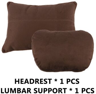 Universele Super Zachte Verstelbare Auto Reizen Hoofdsteun Hoofd Neksteun Kussens Zitkussen Ondersteuning Voor Benz W177 W215 bruin Combo