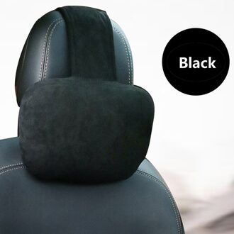Universele Super Zachte Verstelbare Auto Reizen Hoofdsteun Hoofd Neksteun Kussens Zitkussen Ondersteuning Voor Benz W177 W215 zwart Headrest