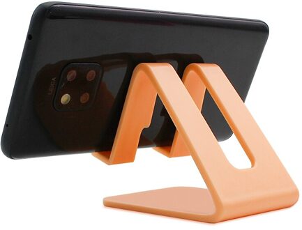 Universele Tafel Mobiele Telefoon Ondersteuning Houder Voor Telefoon Desktop Stand Voor Iphone 11 Pro Xr Samsung Xiaomi Mobiele Telefoon Houder oranje