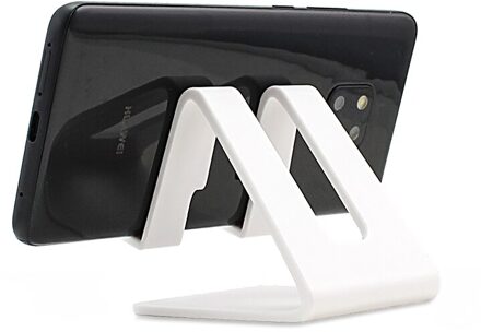 Universele Tafel Mobiele Telefoon Ondersteuning Houder Voor Telefoon Desktop Stand Voor Iphone 11 Pro Xr Samsung Xiaomi Mobiele Telefoon Houder wit