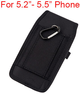 Universele Telefoon Heuptas 5.2-6.3 inch Mobiele Telefoon Case voor iPhone 6 7 8 Samsung Xiaomi Sport Riem taille Tas Haak Telefoon Tas 5.2-5.5 Ring hook