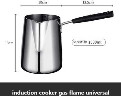 Universele Tempura Friteuse Huishoudelijke Zuinige Kleine Friteuse 304 Rvs Friteuse Mini Koekenpan Melk Pan