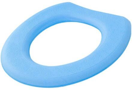 Universele Toiletbril Verdikte Mat Zachte Warme Wasbaar Voor Home Decor Closestool Mat Waterdicht Eva Seat Wc Case Accessoire O blauw