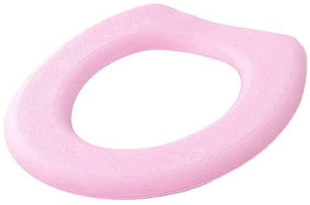 Universele Toiletbril Verdikte Mat Zachte Warme Wasbaar Voor Home Decor Closestool Mat Waterdicht Eva Seat Wc Case Accessoire O roze