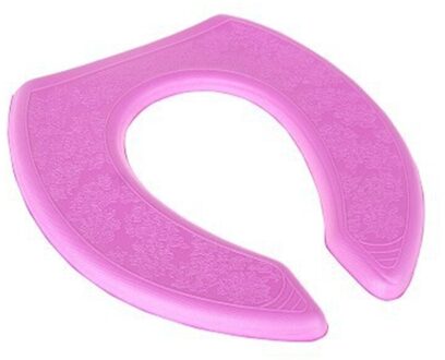 Universele Toiletbril Verdikte Mat Zachte Warme Wasbaar Voor Home Decor Closestool Mat Waterdicht Eva Seat Wc Case Accessoire U paars