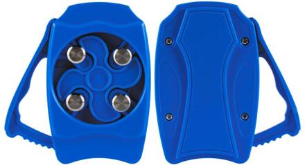 Universele Topless Drank Bier Blikopener Handleiding Gladde Rand Draagbare Veilig Cut Blikopener Bier En Kan Ez-Drink opener Cutter blauw