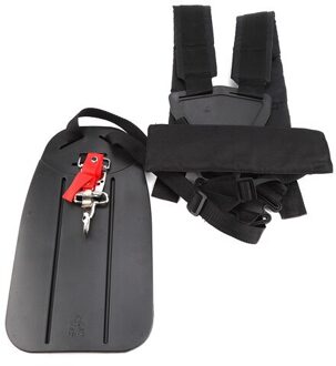 Universele Trimmer Schouder Enkele/Dubbele Schouderriem Maaier Nylon Y-Vormige Riem Voor Bosmaaier Tuingereedschap dubbele zwart 2