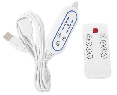 Universele Usb Afstandsbediening Verstelbare 4 Speed Met 2-8 Uur Timing Functie Op Uit Schakelaar Voor Usb Fan led Licht En Meer