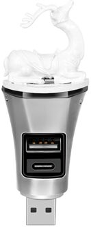 Universele Usb Mini Luchtreiniger Aroma Met Usb-poort Voor Office Home Auto zoals getoond D