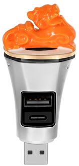 Universele Usb Mini Luchtreiniger Aroma Met Usb-poort Voor Office Home Auto zoals getoond E