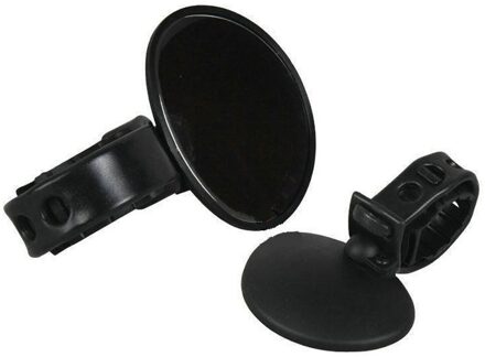 Universele Verstelbare 360 Graden Draaien Cycling Bike Stuur Achteruitkijkspiegel Fiets Veilig Achteruitkijkspiegel Accessoires #25 zwart