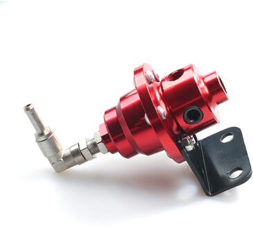 Universele Verstelbare Aluminium Fuel Pressure Regulator Met Gauge Kit Zwart Rood Zilver Blauw