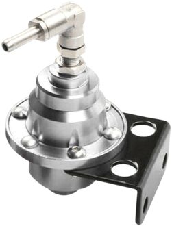 Universele Verstelbare Aluminium Fuel Pressure Regulator Met Gauge Kit Zwart Rood Zilver Blauw