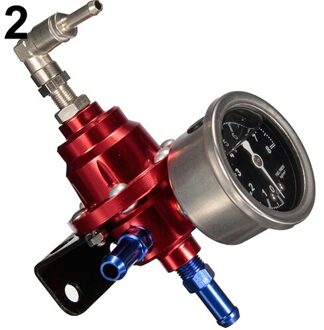 Universele Verstelbare Auto Fuel Pressure Regulator Met Kpa Olie Gauge Kit Rood