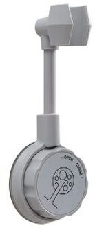 Universele Verstelbare Douchekop Houder Rack Badkamer Zuignap Muur Gemonteerde Douchekop Beugel Punch Gratis Sterke Lager grijs