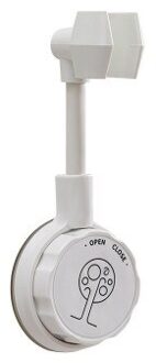 Universele Verstelbare Douchekop Houder Rack Badkamer Zuignap Muur Gemonteerde Douchekop Beugel Punch Gratis Sterke Lager wit