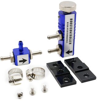 Universele Verstelbare Manual Turbo Boost Controller Kit 1-30 Psi blauw
