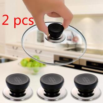 Universele Vervanging Cookware Pot Pan Deksel Handvat Pan Deksel Keuken Accessoires Vervangbare Universele Anti Pot Cap 2 stk