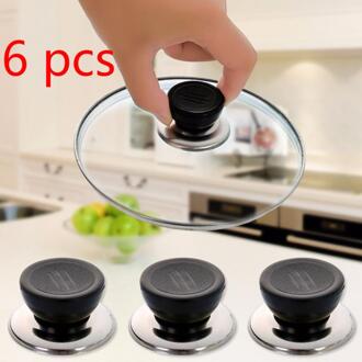 Universele Vervanging Cookware Pot Pan Deksel Handvat Pan Deksel Keuken Accessoires Vervangbare Universele Anti Pot Cap 6 stk