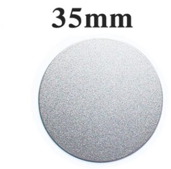 Universele Vervanging Metalen Plaat Met Lijm voor Magnetische Auto Mount Telefoon Houder Magneet Stand Ronde Tekening Ijzeren Plaat zilver