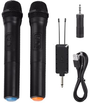 Universele Vhf Draadloze Handheld Microfoon Met Ontvanger Voor Karaoke/Business Meeting Draagbare Microfoons