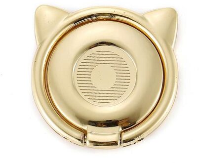 Universele Vinger Ring Mobiele Telefoon Smartphone Standhouder Voor Iphone Xs Huawei Samsung Mobiele Telefoon Ring Houder Stand goud