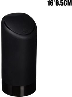 Universele Voertuigen Auto Prullenbak Auto Organizer Met Deksel Siliconen Auto Puin Vuilnis Opslag Cup Bureau Vuilnis Houder zwart