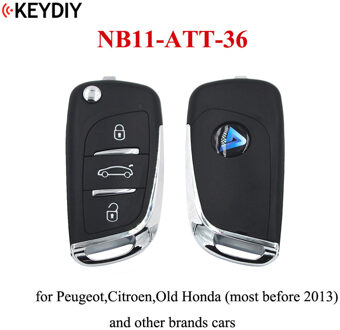 Universele Volledige Afstandsbediening Sleutel NB-Serie voor KD Machine KD900 KD900 + KEYDIY 3 Knop Afstandsbediening Sleutel NB11-ATT-36