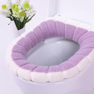 Universele Warme Zachte Wasbare Toilet Seat Cover Mat Set Voor Home Decor Closestool Mat Seat Case Wc Deksel Cover Accessoires Blauw