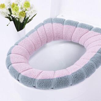 Universele Warme Zachte Wasbare Toilet Seat Cover Mat Set Voor Home Decor Closestool Mat Seat Case Wc Deksel Cover Accessoires Bourgondië